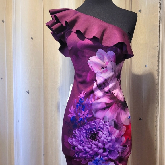 🍒NWT🍒 LIPSY LONDON ONE SHOULDER BODYCON - Picture 5 of 11